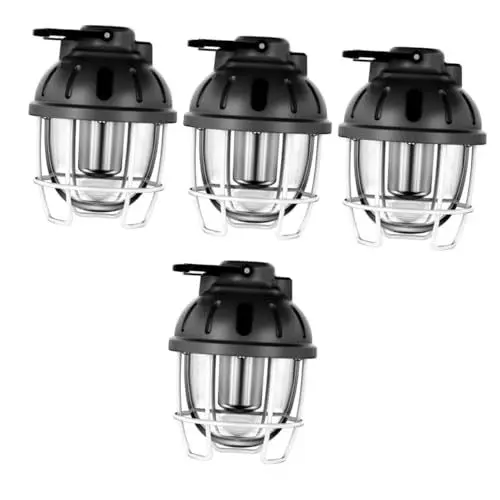 Produktbild: INOOMP 4 Stück Lagerfeuer Professionelle Campinglampe Tragbare Zeltlampe Verschleißfestes Zeltlicht Campingleuchte Für Den Außenbereich Handliches Campinglicht Abs Usb Handhaben