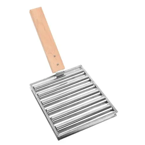 Produktbild: INOOMP 5st Wurstrollerständer Aus Edelstahl Grillständer Für Draußen Außengrills Campinggrills Mini-außengrill Grill Tragbar Hotdog-Roller Grillroste Hölzern Rostfreier Stahl Herdständer
