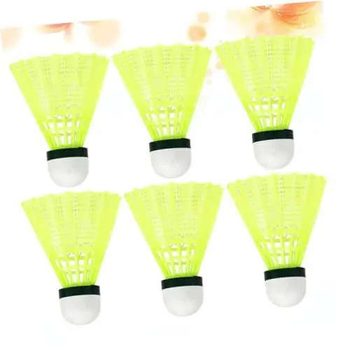 Produktbild: INOOMP 6St Badminton-Federbälle Sportartikel Federbälle für die Schule Health Gesundheit Federbälle Spielen Federball für Badminton Dauerhaft Nylonkugel Sportbekleidung einstellen Kind