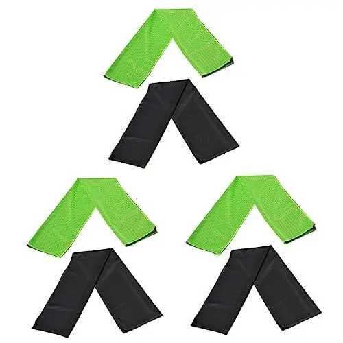 Produktbild: INOOMP 3er-Sets Für Sport Fitness Fitnessstudio Training Reisen Schwarz 2 Stück X 3