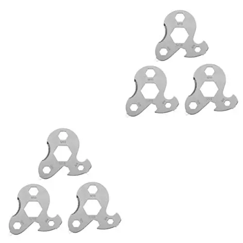 Produktbild: INOOMP 6 Stück Spanner Aluminiumlegierung Aktivität Für Unterschlupf Picknickschnallen Lochlöcher Einsteller Schnalle Zelt Knotenspanner Praktische Abspannleine Unterlage Zinkspanner