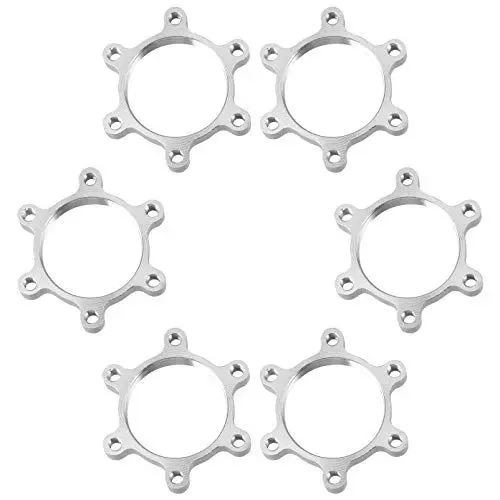 Produktbild: INOOMP 6stücke Teiliges Fahrrad Disc Brake Rotor Bolzen Flansch Adapter Für Mountainbike Und Rennrad Verstellbar Installieren Kompatibel Mit Verschiedenen Bremsen