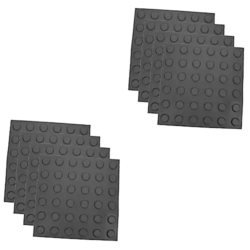 Produktbild: INOOMP 8 Blätter Straßenaufkleber Aus Gummi Und Kunststoff Taktiler Pflasterstein Pflasterklinker Für Die Terrasse Gehwegplatten Blinde Bodenfliese Wegfertiger Pflastersteine Pvc Gewidmet