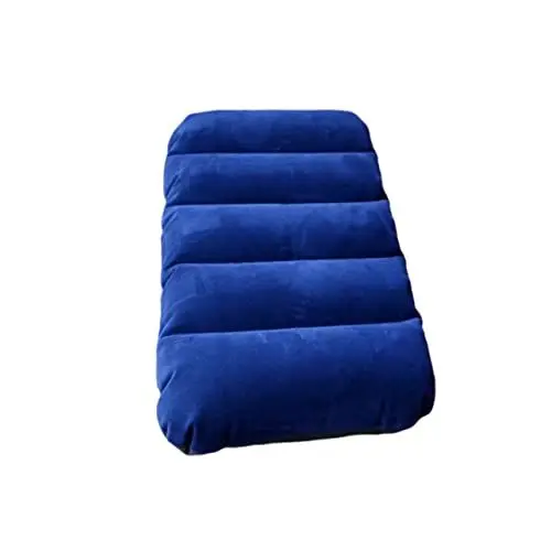Produktbild: INOOMP Aufblasbares Flocking Kopfkissen Tragbares Nap-Kissen Für Camping Ergonomisches Design Kompakt Und Leicht Für Gartenmöbel Und Reisen