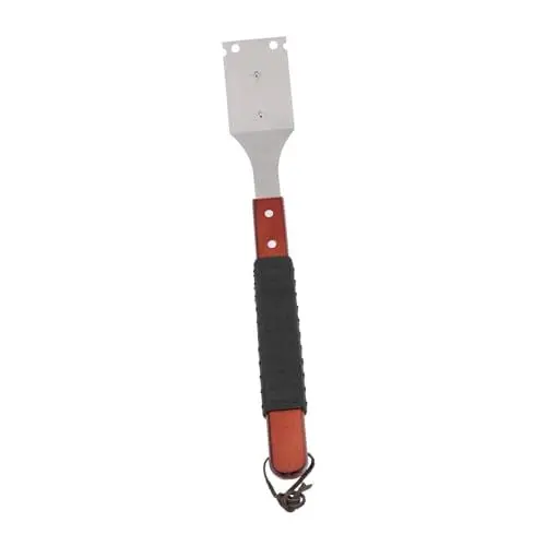 Produktbild: INOOMP BBQ-Grill-Reinigungsbürste Grillrostbürste grillreiniger für Grills Metall Grillzubehör Anti-Rutsch-Grillbürste Rostfreier Stahl Waschmittel Gummimanschette Holzgriff rot