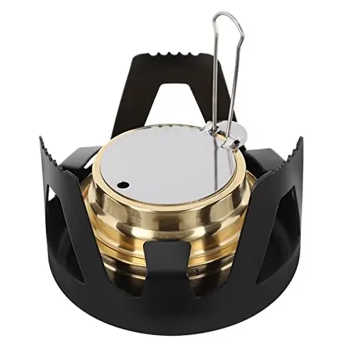 Produktbild: INOOMP Camping Stove 1 Set Schwere Winddichte Aluminium-Grill-Mini-Unterlage: Aluminium- -Kochgeschirr - -Lagerpflicht Für Die Unterlage Wanderständer Schwarz Robust Tragbar Kochgeschirr Outdoor