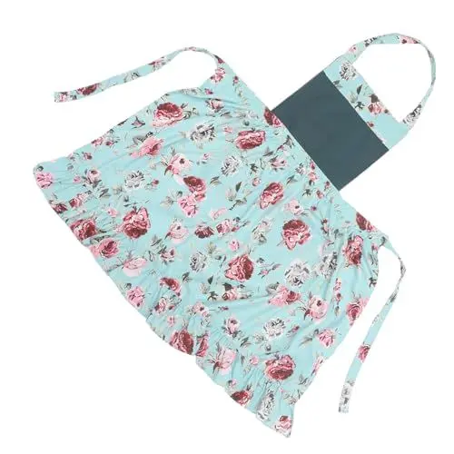 Produktbild: INOOMP Schürze Damen Friseur Arbeitsschürze Mit 2 Taschen Für Die Gartenarbeit