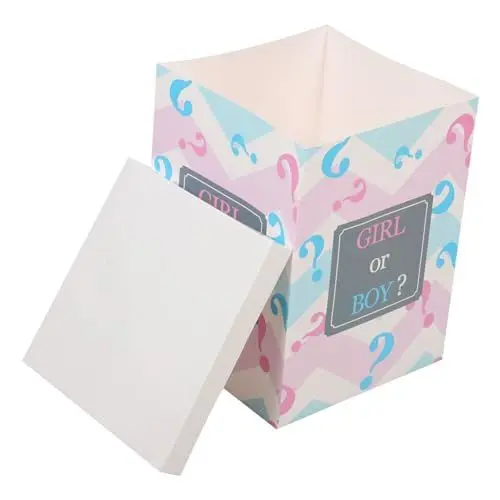 Produktbild: INOOMP Geschlecht Offenbaren Box für Jungen oder Dekorative Balloon Box für Gender Reveal Party und Shower Papierbox für Überraschungsballons Party