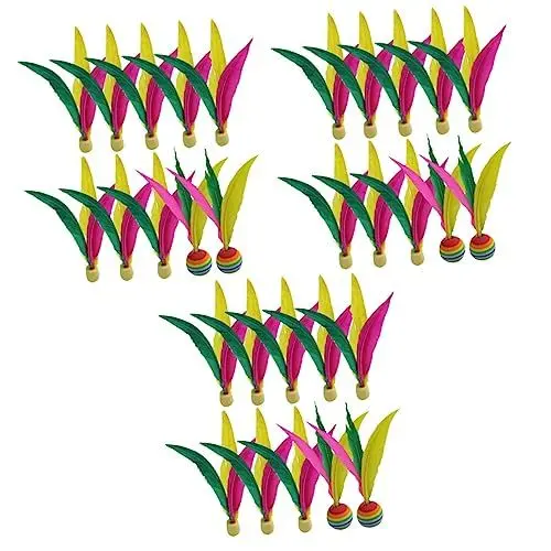 Produktbild: INOOMP Kinder-Badminton 30 STK Stretch-Anzug Federball Elastisch Kind Badminton Elastisches Badminton