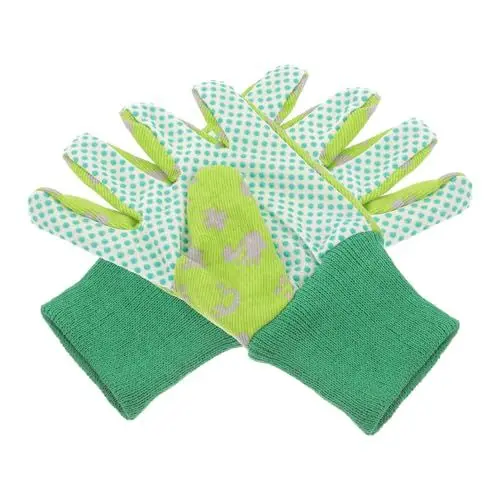 Produktbild: INOOMP Kinder-Gartenhandschuhe 1 Paar Kinder-Gartenarbeitshandschuhe Gummibeschichteter Gartenhandschuh Sichere Outdoor-Spielhandschuhe Für Mädchen Jungen Kleinkinder Jugendliche Grün