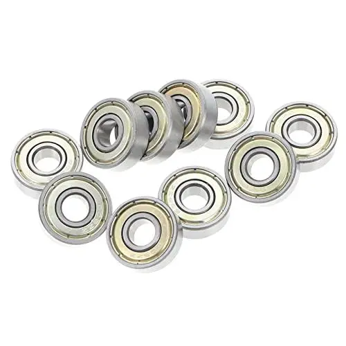 Produktbild: INOOMP Kinder-Skateboard 10 Stück Rollenlager Rollschuh-Zubehör Nabenlager Radlager Rollschuh-Lager Roller-Zubehör Für Kinder Gadgets Für Kinder Kohlenstoffstahl Skating-Lager Kind