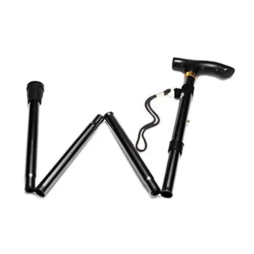 Produktbild: INOOMP Leichte Wanderstöcke Zusammenklappbarer Wanderstock Zusammenklappbare Wanderstöcke Kletterstock Teleskopischer Wanderstock Faltbarer Trekkingstock Aluminium Reisen Ausrüstung