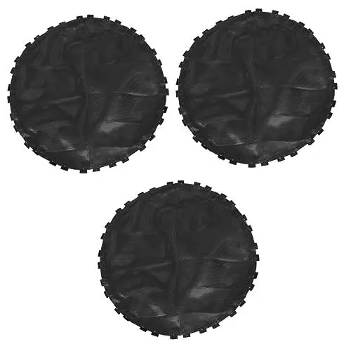 Produktbild: INOOMP Matte 3 Stück Trampolin-Sprungtuch Runde Matratze Federkernmatratze Trampolin-Polsterung Ersatz Schwarze Sprungmatte Trampolin-Sprungmatte Ersatzteile Für Trampolin Schwarzes