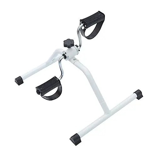 Produktbild: INOOMP Mini-heimtrainer Schreibtischzyklus Mini-armfahrräder Indoor-fahrradtrainer Indoor-cycling Fußpedaltrainer Zusammenklappbarer Heimtrainer Glied Drinnen Büro Sportausrüstung Weiß
