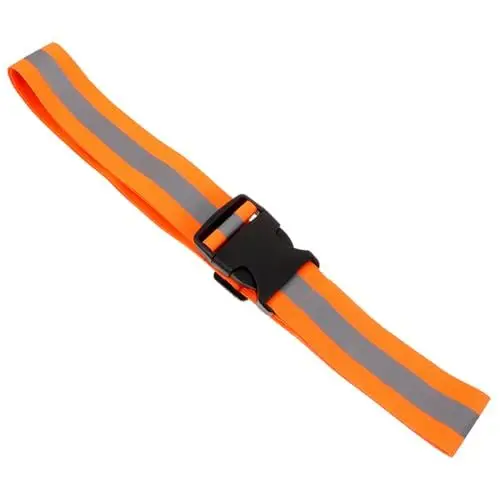 Produktbild: INOOMP Laufgürtel Leichte Reflektierende Schärpe Elastischer Laufgürtel in Der Taille Reflektierende Streifen für Sichtbarkeit Bei Nacht
