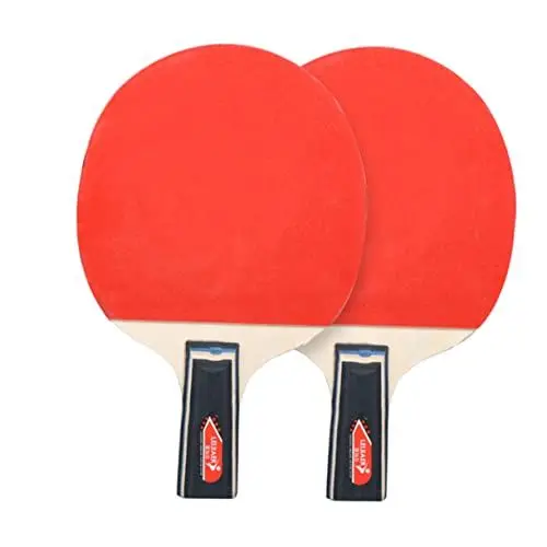 Produktbild: INOOMP Schläger mit rutschfestem Griff tischtennisplatten tischtennisball tischhockey Table Tennis Badminton hängende Tischtennisplatte Tischtennisschläger Sechs-Sterne-Schläger Hölzern