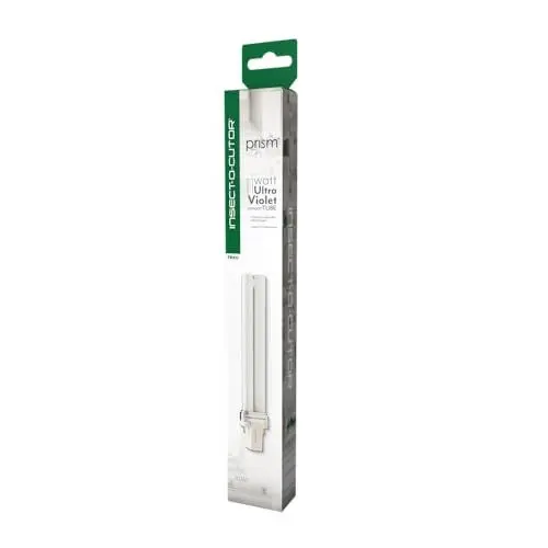 Produktbild: Insect-o-cutor Kompakte UV-Lampe für die Fliegenfalle „Prism 11 Watt – Mückenbekämpfung – LED-Röhre – Für kleine Büros, Cafés – Tragbar – 8000 Stunden, Schwarz