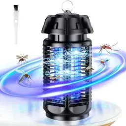 Produktbild: Insektenvernichter Elektrisch, 20W 4000V 360° 80m² Fliegenfalle Fliegenfalle UV Mückenlampe Mückenfalle Fliegenfänger Mückenabwehr Anti Mücken Lampe, Wasserdicht Mückenschutz für Mücken Fliegen