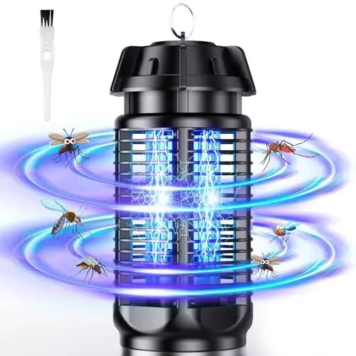 Produktbild: Insektenvernichter Elektrisch, 20W 4000V 80m² UV Mückenlampe Ungiftig Geruchsneutral Wasserdicht, Mosquito Killer Fliegenfalle Mückenfalle Fliegenfänger Insektenfalle für Innen Schlafzimmer und Gärten