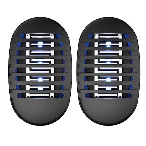 Produktbild: Insektenvernichter Elektrisch, Moskito Killer mit UV-Licht, leistungsstarke elektrische Moskito-Bug-Zapper mit Reinigungsbürste, Moskito-Schädlingsbekämpfung für Haus, Schlafzimmer, Küche, Büro - 2PC