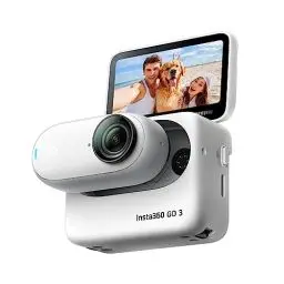 Produktbild: Insta360 GO 3 (64 GB) - Kleine & leichte Action-Kamera, tragbar & vielseitig, freihändige POVs, überall anbringbar, Stabilisierung, multifunktionaler Action Pod, wasserdicht, für Reisen, Sport, Vlogs