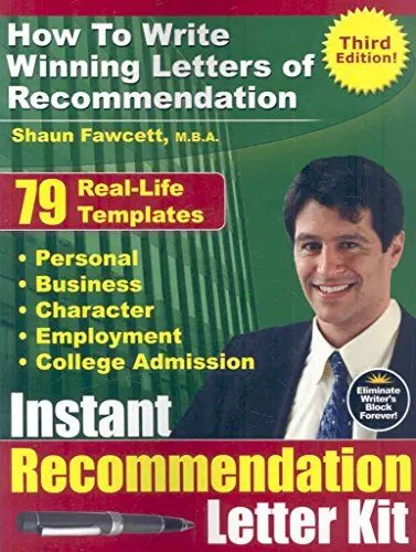 Produktbild: Instant Recommendation Letter Kit: How to Write Winning Letters of Recommendation