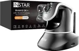 Produktbild: INSTAR IN-8415 2K+ schwarz - LAN/PoE/WLAN Überwachungskamera mit KI (AI) - steuerbare IP Kamera - WPA3-2,4 und 5Ghz WiFi - Verwendung im Innenbereich - PIR - PTZ - HomeKit - MQTT