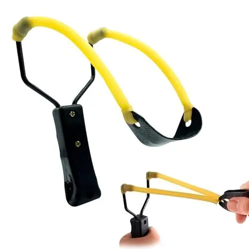 Produktbild: Instinktive-Oase® Steinschleuder Schleuder Zwille mit hoher Schusskraft und Präzision | Super Slingshot für Anfänger sowie Fortgeschrittene | Slingshot für mehr Erfolg beim Tongugeln schießen