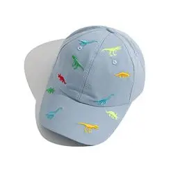 Produktbild: iNszkoos 2-6 Jahre Kinder Dinosaurier Baseball Cap Baseballkappe Junge Mädchen Sommer Baseballmütze Sonnenhut Unisex Kinder Baumwolle Bestickt UV Schutz Hut Golf Sport Schirmmütze
