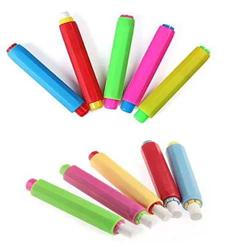 Produktbild: Integrity.1 Kreidehalter, 10 Stücke Kunststoff Chalk Holders,Verstellbarer Kreide Holder Cover Clip für Büro,Schule,Kinder und Lehrer,Schule Bürobedarf