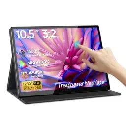 Produktbild: Intehill Tragbarer Monitor Touchscreen 10,5 Zoll Tragbarer Monitor Touchscreen 10 Punkt Multi-Touch 1920x1280 FHD 3:2 Verhältnis sRGB 100% mit VESA, Touchscreen Monitor für Laptop Macbook Switch T10PA