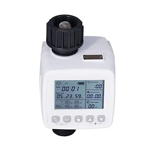 Produktbild: Intelligenter Bewässerungstimer, 6 Unabhängige Programme, Extra Lange Standby-Zeit, Regensensor, Wassereinsparung und Zeitersparnis, Breite Verwendung. Automatischer Regensensor,