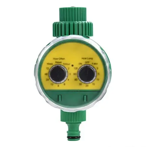 Produktbild: Automatischer Bewässerungs-Timer, Multi-Funktion Zwei Zifferblatt Automatische Bewässerungs-Timer Garten Bewässerungs-Controller Dachgarten Balkon Villa Garten Automatische
