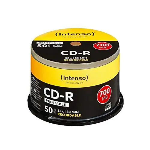 Produktbild: Intenso CD-R Rohlinge 700MB 52x 50er Spindel Cakebox bedruckbar