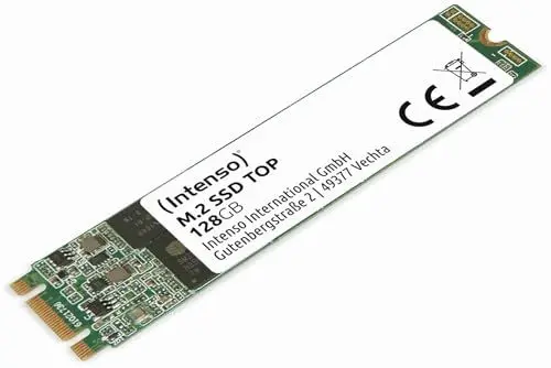 Produktbild: Intenso Interne M.2 SSD SATA III Top, 128 GB, 550MB/Sekunde