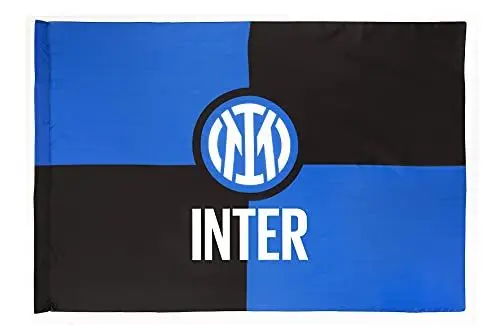 Produktbild: Inter Flagge Neues Logo 70 x 50 cm, Unisex Erwachsene, schwarz/blau, 70 x 50 cm