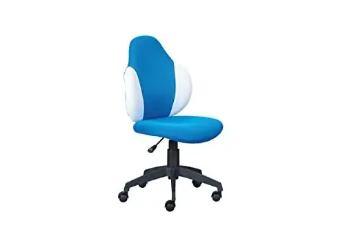 Produktbild: Inter Link - Schreibtischstuhl - Kinder Bürostuhl - Kinderdrehstuhl - Bezug Mesh - Blau und Weiss - Jessi