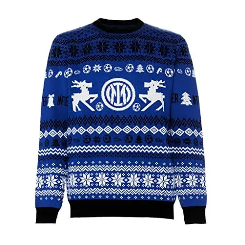 Produktbild: Inter Unisex – Erwachsene Weihnachtspullover Pullover, Schwarzblau, XXL