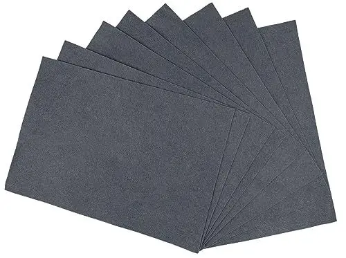 Produktbild: Interdruk - Felt Sheets - DIY Textile Fabrics Craft - 8X A4 Sheets - Gray