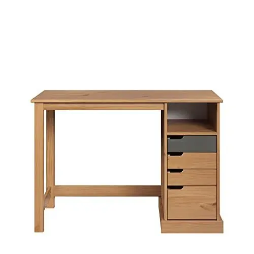 Produktbild: Inter-Furn Schreibtisch, Kiefer Grau/Honig, 108 x 75 x 55 cm
