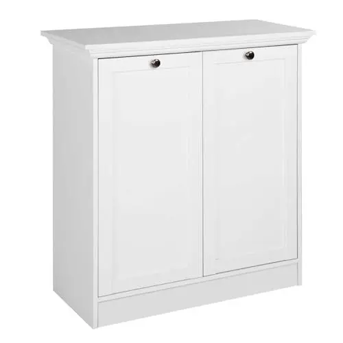 Produktbild: Intertrade Landhaus Kommode (B/H/T: 80 x 90 x 35 cm) weiß, Möbelgriffe antik