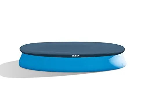 Produktbild: Intex 28023 - Poolabdeckung für Runde Easy Set Pool, PVC, Blau, ⌀ 457 cm