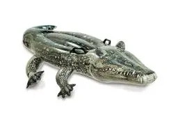 Produktbild: Intex 57551NP - Aufblasbares Reittier Alligator, Vinyl, Grün, 170x86 cm