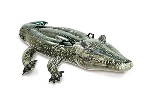 Produktbild: Intex 57551NP - Aufblasbares Reittier Alligator, Vinyl, Grün, 170x86 cm
