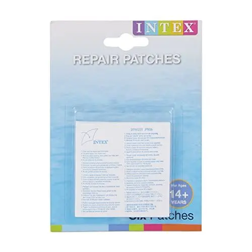 Produktbild: Intex 59631NP - Reparaturflicken, 6 Stück, Vinyl, 7x7 cm