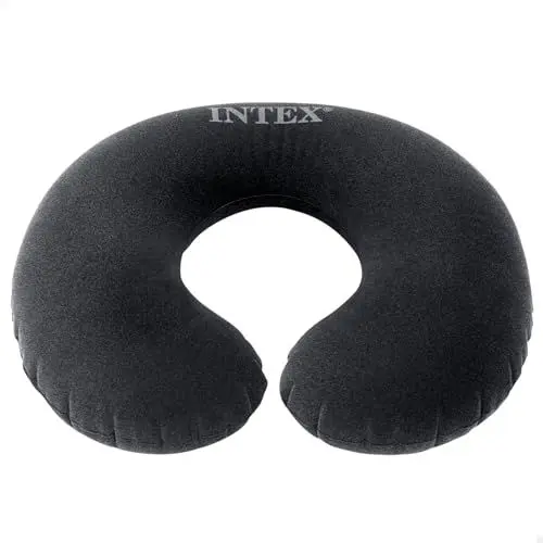 Produktbild: Intex 68675 – Aufblasbares Reisekissen, Vinyl, Grau, 36 x 30 x 10 cm