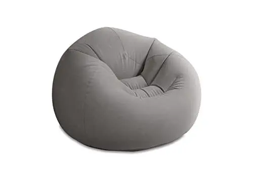 Produktbild: Intex Beanless Bag Chair Inflating Furniture - Bean Bag - 1.14 m x 1.14 m x 71 cm, Grey