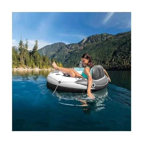 Produktbild: Intex 56825EU - Aufblasbarer Schwimmring River Run, Vinyl, Mehrfarbig, 135 cm