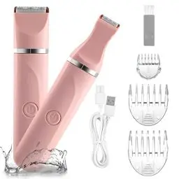 Produktbild: Intimrasierer Für Frauen, Elektrischer Rasierer Damen Intimbereich, Damenrasierer Intimrasierer, Rasierer Damen Intimbereich, Aufladbar,Wasserdicht für nass und trocken, Rosa