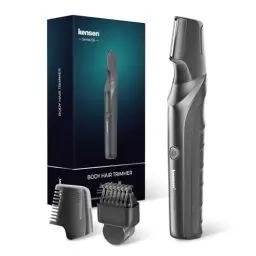 Produktbild: Intimrasierer Mann, kensen Rasierer Herren Intimbereich Wasserdicht Körperrasierer Herren V-förmig Body Rasierer Herren Type-C Nass Trocken Beine Brust Achselhöhle Leiste Reisesperre mit Aufsteckkämme